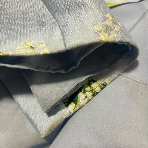 Lily of the Valley Maxi Dress in Blue and Green - Picture 7 of 9